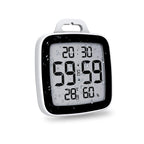 BALDR Digital Shower Clock with Timer - Waterproof Shower Timer for Kids & Adults - Perfect Bathroom Clock That Displays Time & 