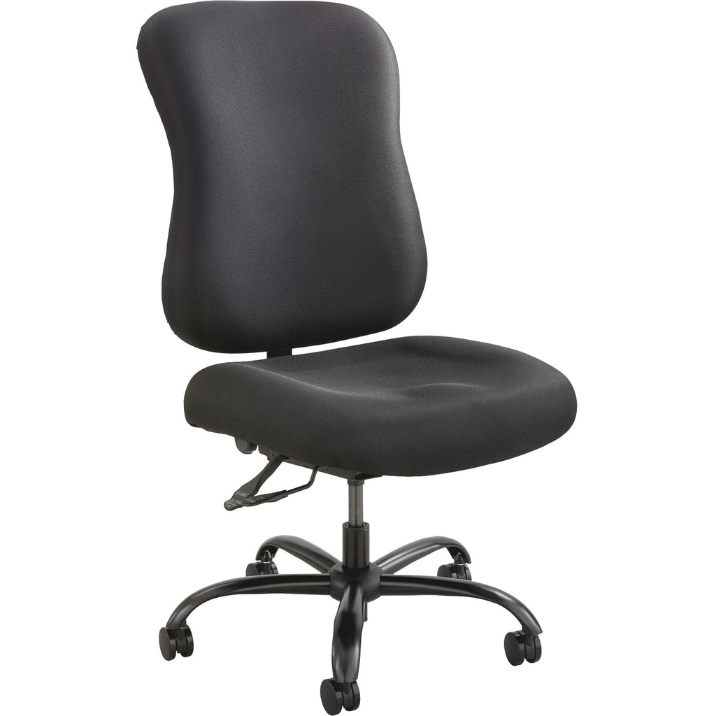 Safco 3590BL Optimus Big & Tall Chair, 400 lb. Capacity (Optional arms sold separately), Black