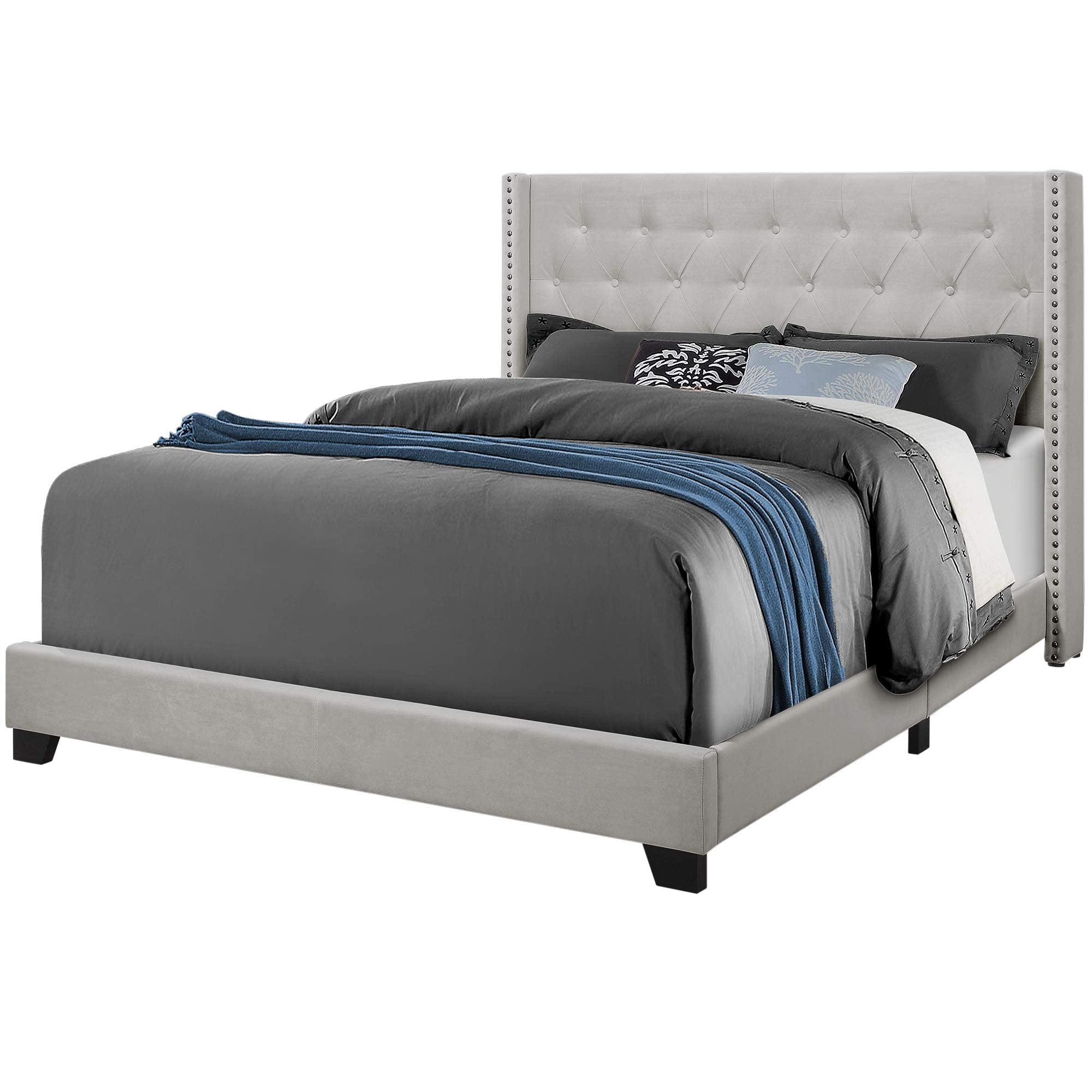 Monarch Specialties I Size Queen Bed - Thumbnail 3