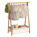 Wieghda Clothing Rack, Coat Rack Freestanding for Hanging Clothes, Dress up Rack with Storage Basket,Closet Organizer for Hangin