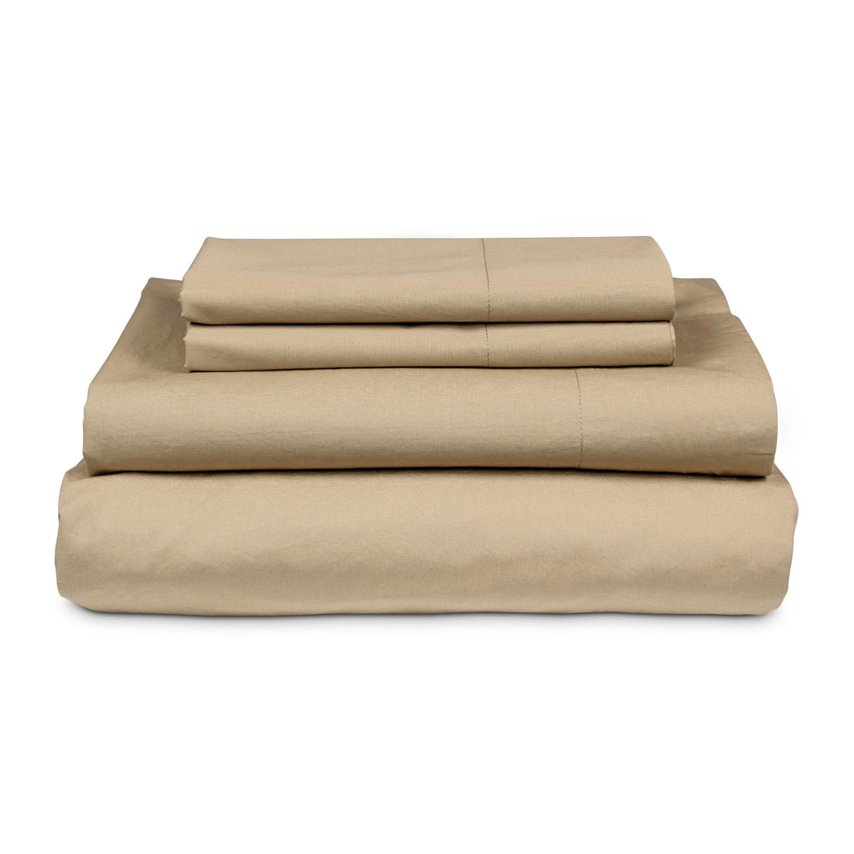 Mypillow Percale Bed Sheets, Full, Sand