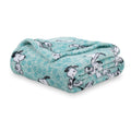 Berkshire Blanket Peanuts Velvetloft Cute Character Snoopy Plush Blanket,Snoopy Springtime Floral Dance Large Blue,Full/Queen 90