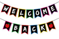 Vilifever Welcome Back Banner For Back To School Decorations, First Day Of School Decorations Classroom School Photo Props For K