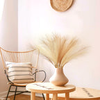 Septcat 30 Pcs Pampas Grass Decor 21.7'' Fluffy Faux Short Brown Pampas Grass Artificial Small Pompas Grass Flower Vase Filler F
