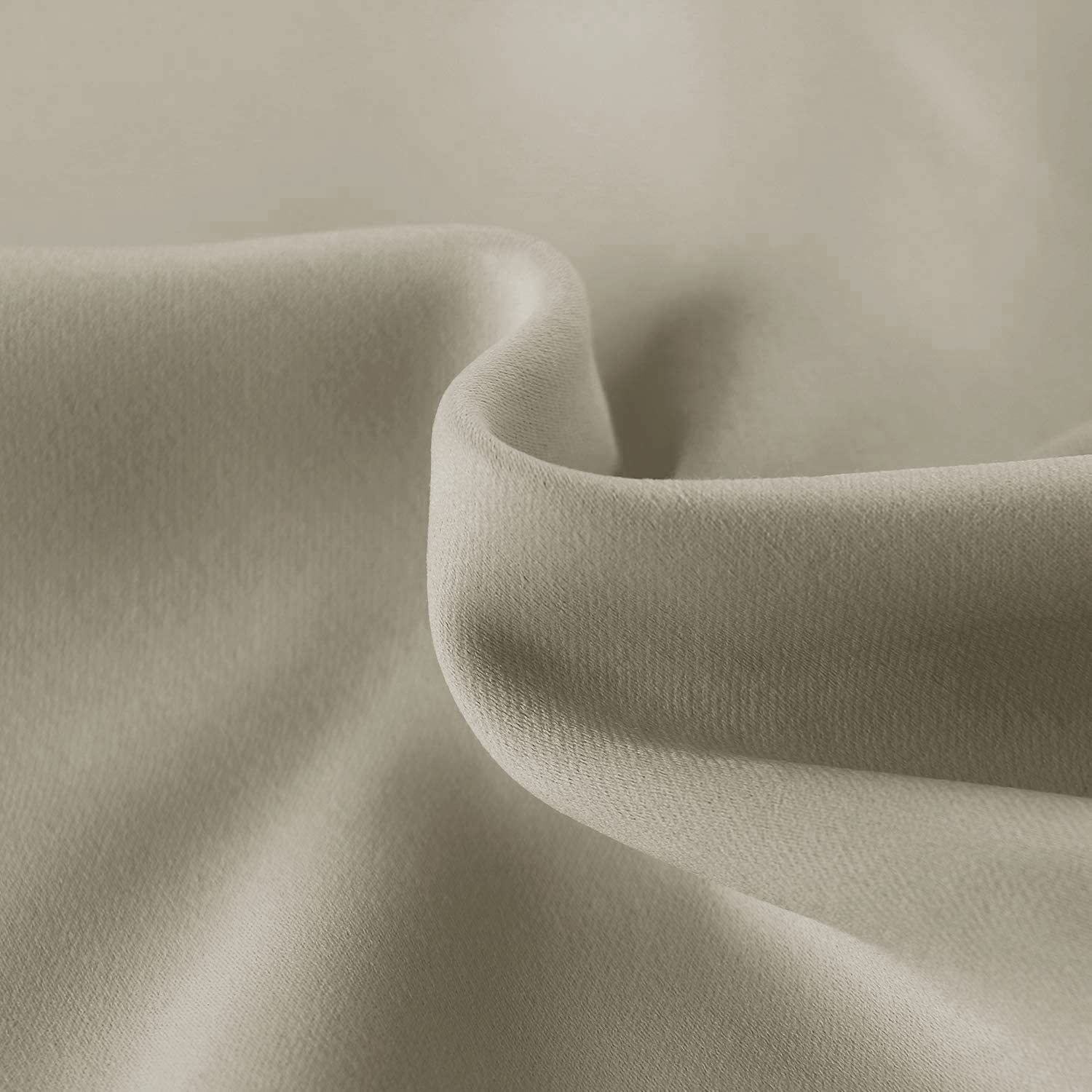 Hiasan Valance Curtains For Kitchen Blackout Thermal Insulated Solid Window Curtain Valance, Light Beige, 42 X 12 Inches, 1 Panel