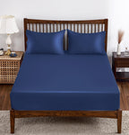 Bamboo Viscose Fitted Sheet 1 Pack Twin Size Only,400 Thread Count,8-16'' Deep Pocket,Bottom Sheet Colorfast Soft & Silky & Brea