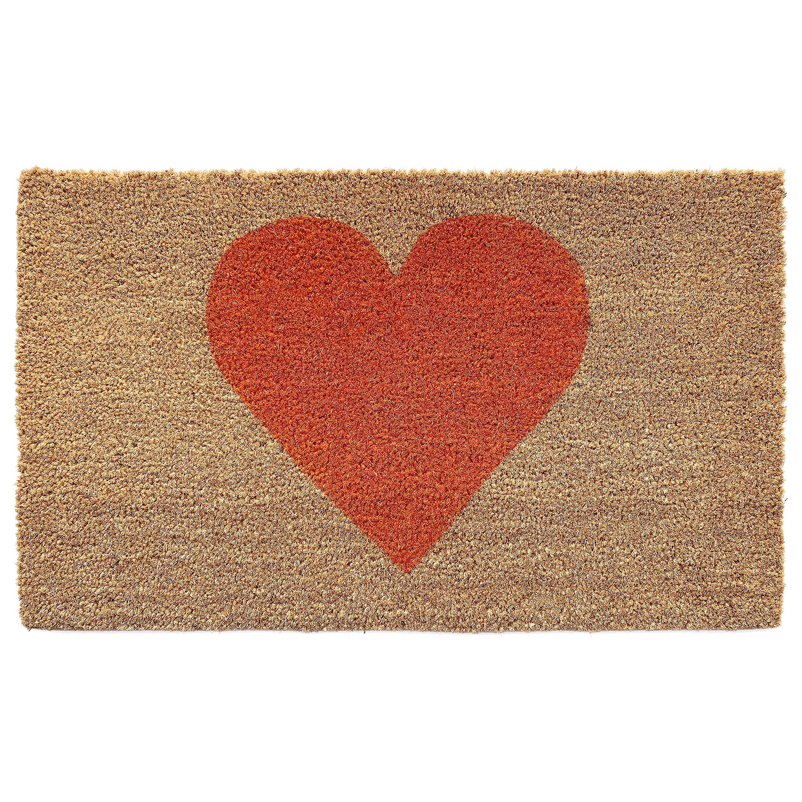 Calloway Mills Madison Heart Doormat (Orange, 17' X 29')