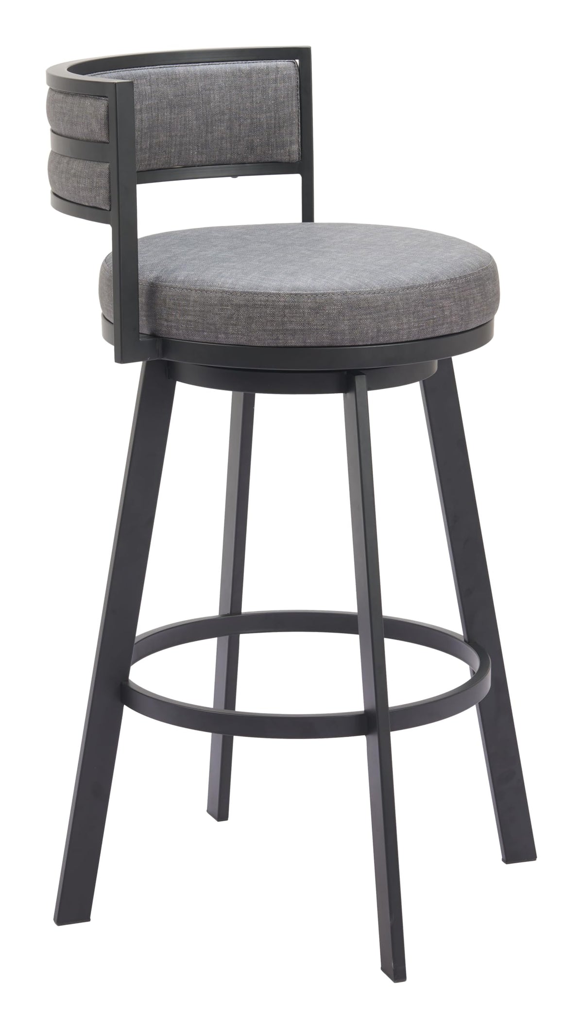 Zuo Gimsby Swivel Barstool Gray