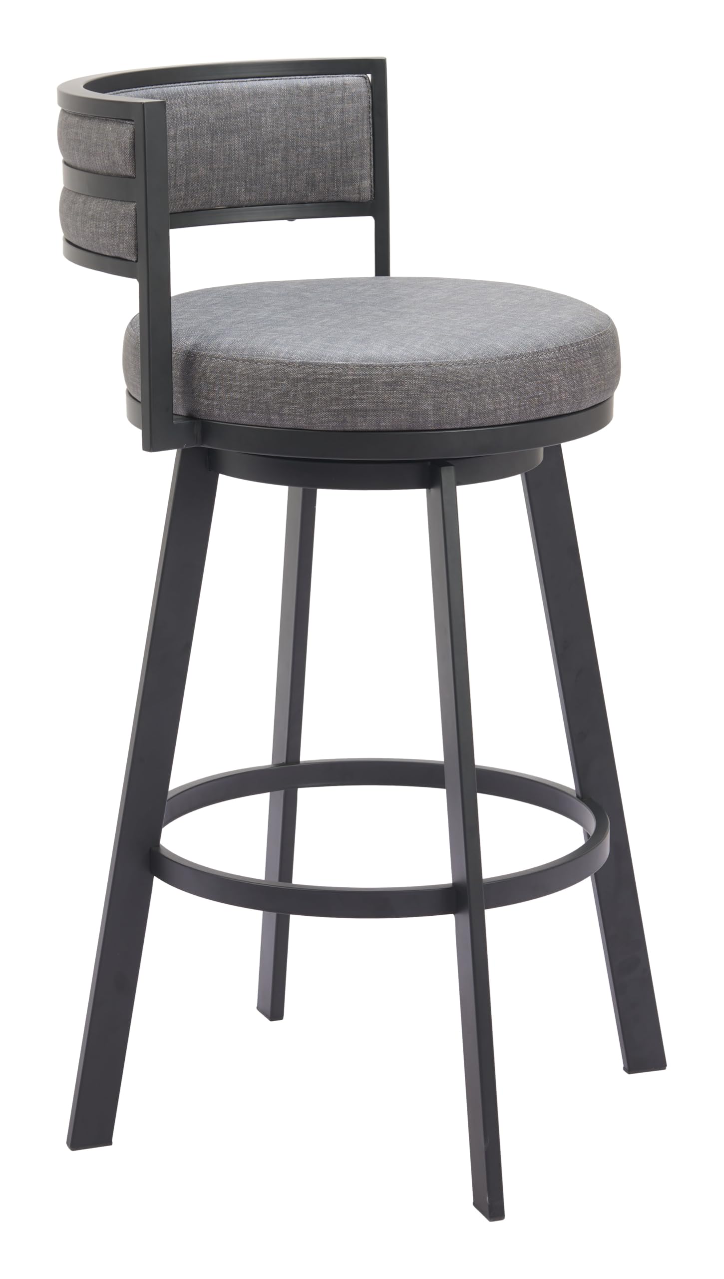 Zuo Gimsby Swivel Barstool Gray