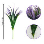 Phliofd 16Pcs Artificial Grass Fake Plants 17.3In Outdoor Plants Uv Resistant Faux Greenery Stems Fake Grass For Home Window Gar