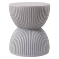 Modern Side End Table Spire Series In Grey