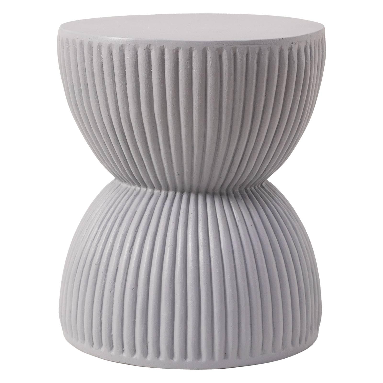 Modern Side End Table Spire Series In White