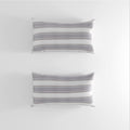 Natus Weaver 2 Pc Multi Color Stripe Pillow Cases Soft Linen Square Decorative Throw Cushion Cover Pillowcase With Hidden Zipper