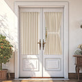Vatge Thermal Insulated Blackout Front Door Curtains - Door Curtians for Door Window, 1 Panel, W36 x L54, Light Beige