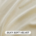 Ryb Home 90 Inches Beige Velvet Curtains - Rod Pocket & Back Tab Super Soft Winter Window Panels Privacy Theraml Insulted Drapes For Bedroom Bathroom, W52 X L90, 1 Pair