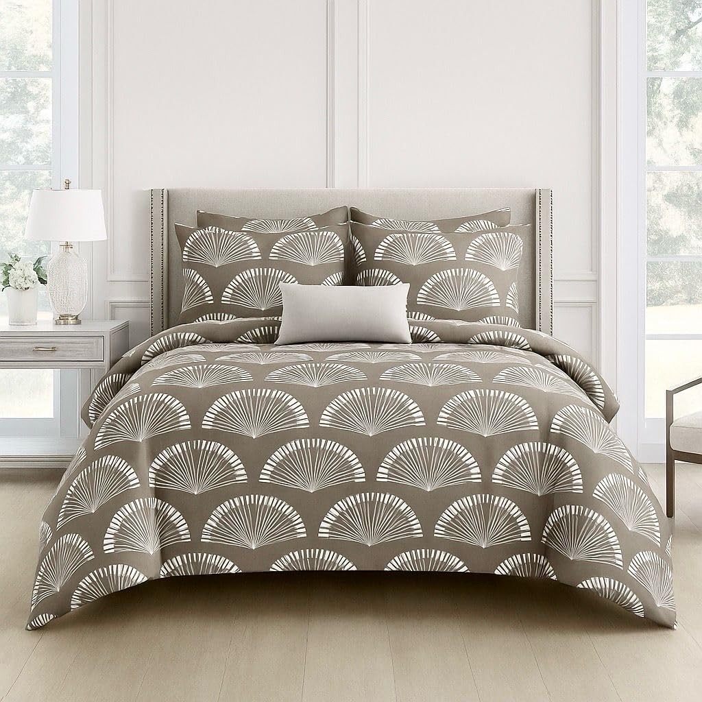 Ab Home Decor 350Tc Microfiber Ac Comforter Set King Size Double Bed With Elastic Fitted Bedsheet 72X78X8 Inch All Around Elasti