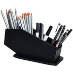 Gothvanity Coffin Brush Holder - Gothic Desk Organizer - Wooden Coffin Pen Holder -Spooky Decor For Bathroom, Living Room Or Bed