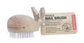 Kikkerland Natural Beechwood Nautical Marine Whale Nail Scrub Brush, Handheld, Handwashing, Bathroom Accessory