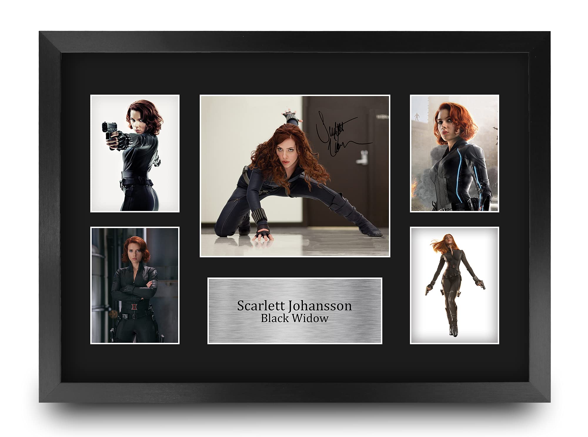 HWC Trading Scarlett Johansson Black Widow Avengers 16 x 12 inch (A3) Printed Gifts Signed Autograph Picture Display for Movie M