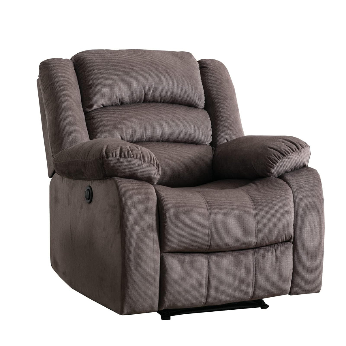Ebello Classic Power Recliner Chair, Oversized Electric Overstuffed Reclining Chair With Soft Cushion And Back, Sofa With Comfor