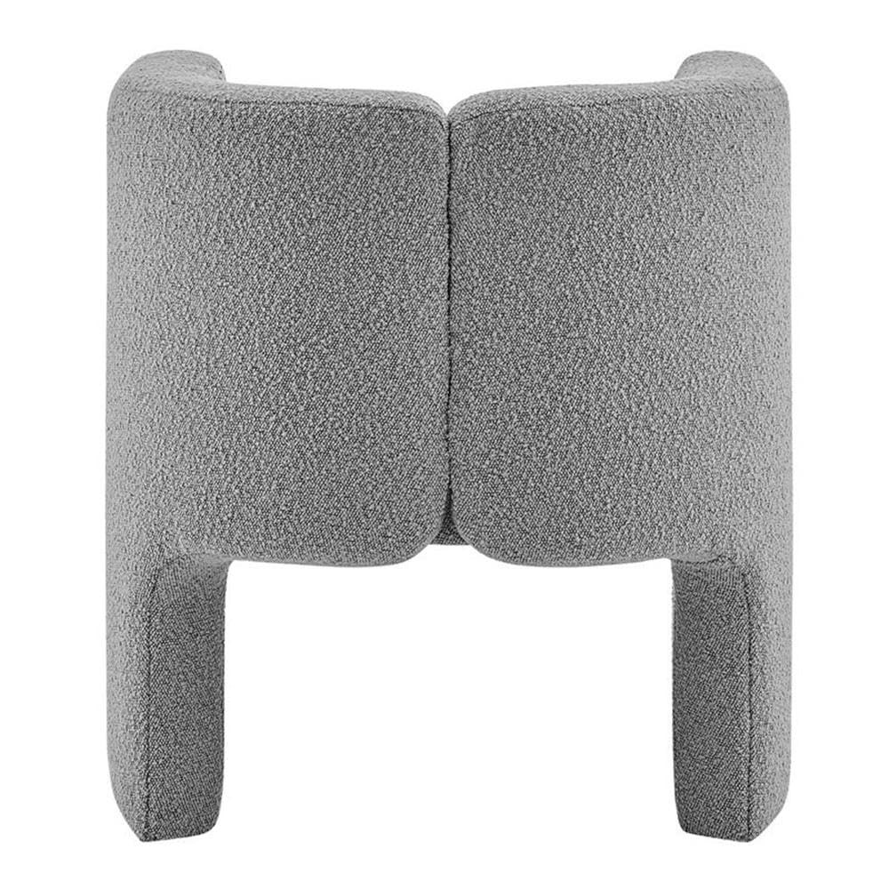 Npd Furniture And More Ariela Fabric Accent Arm Chair, Boucle Gray