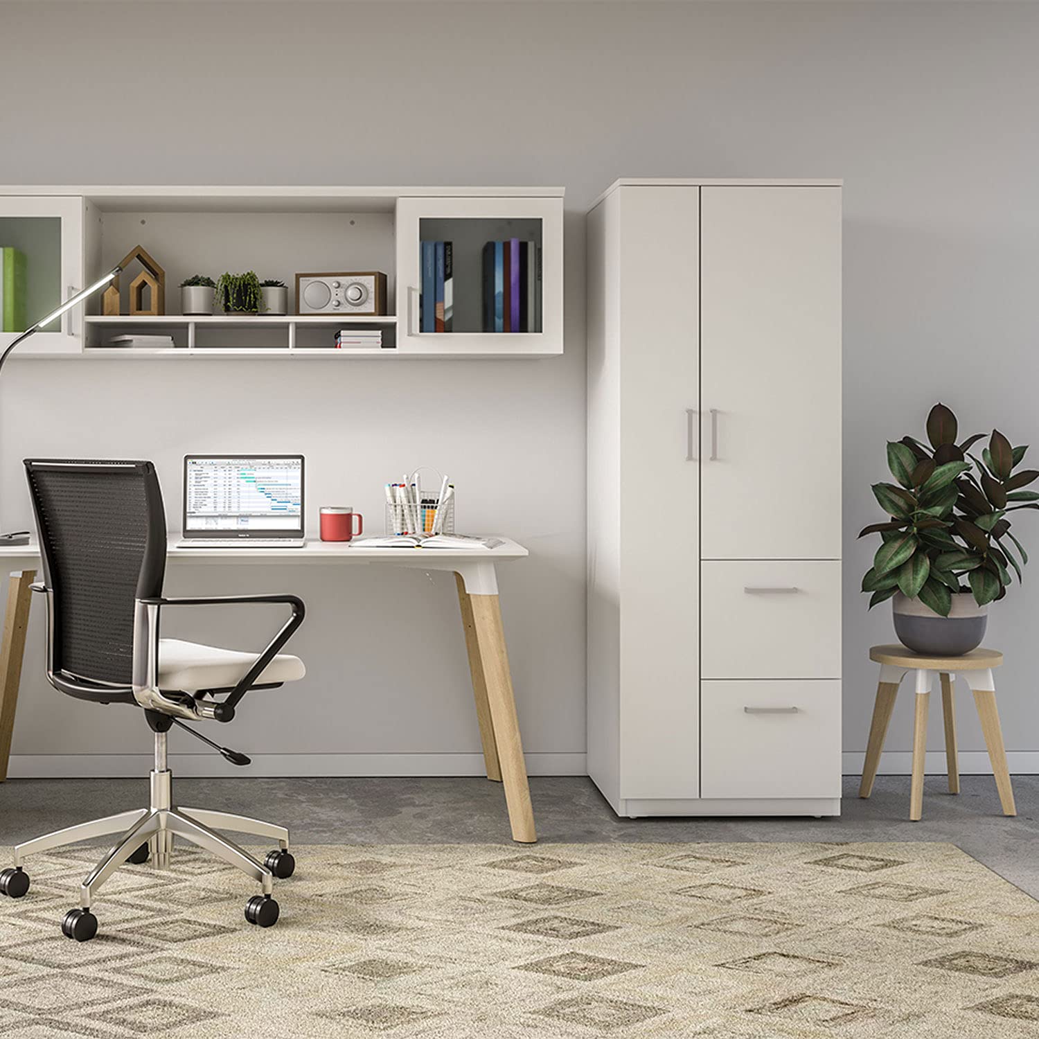 Safco RESENDTNA 14 Inch Diameter Resi Small Maple Accent Coffee Side Corner Sofa Living Room Office Lounge Bedside Nightstand End Table, Natural