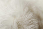 HomeRoots Acrylic Plush, Polyester Arlington Circular Faux Fur Rug 6' Diameter - Off White