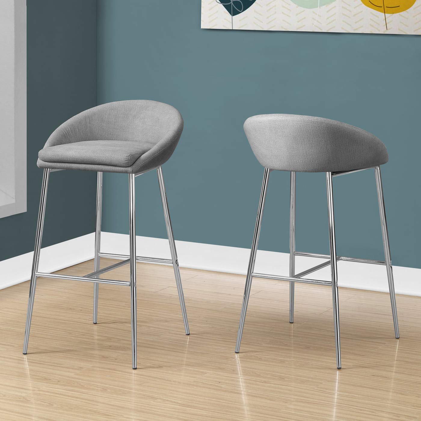 Monarch Specialties I BAR STOOL, Grey