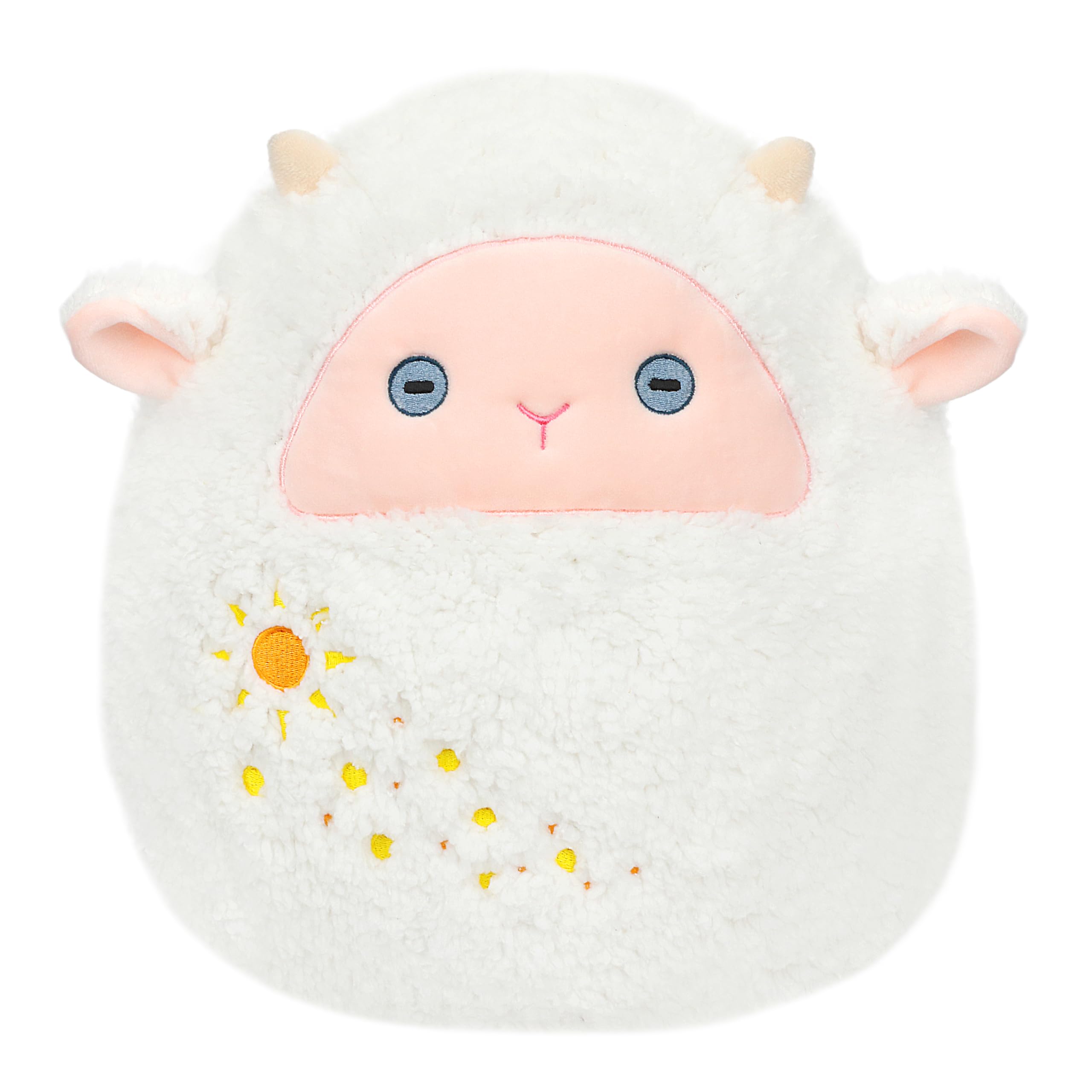 Mushymallow Lamb Plush Pillow Cute White Sheep Plush Toy Soft Fuzzy Lamb Hugging Pillow Stuffed Animal Easter Birthday Gifts For