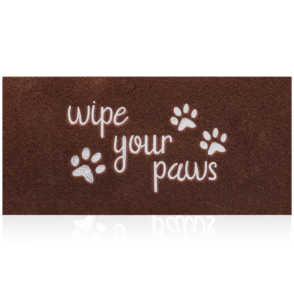 Hlfmvwe Welcome Large Mats For Front Door Wipe Your Paws Funny Doormat, Durable Natural Rubber Non Slip Back Matdog Mats For Ent