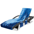Ruikyhom Lounge Chair Towel Cover, Tie Dye Style Chaise Lounge Cover, Beach Chair Covers With Pockets For Pool Sunbathing Beach