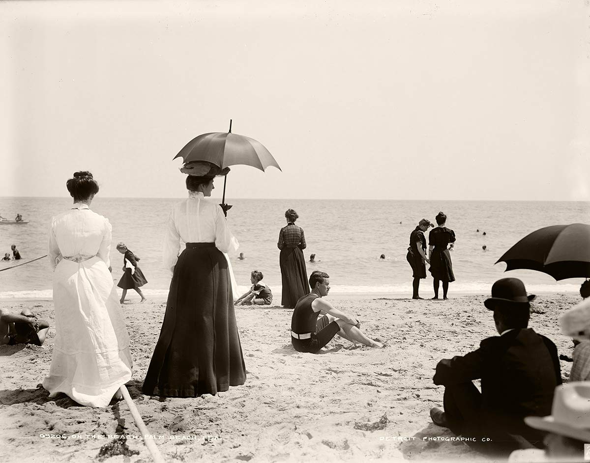 Lone Star Art 1905 Vintage Palm Beach Florida Photo - 11x14 Unframed Print - Perfect Beach House Decor Under $15
