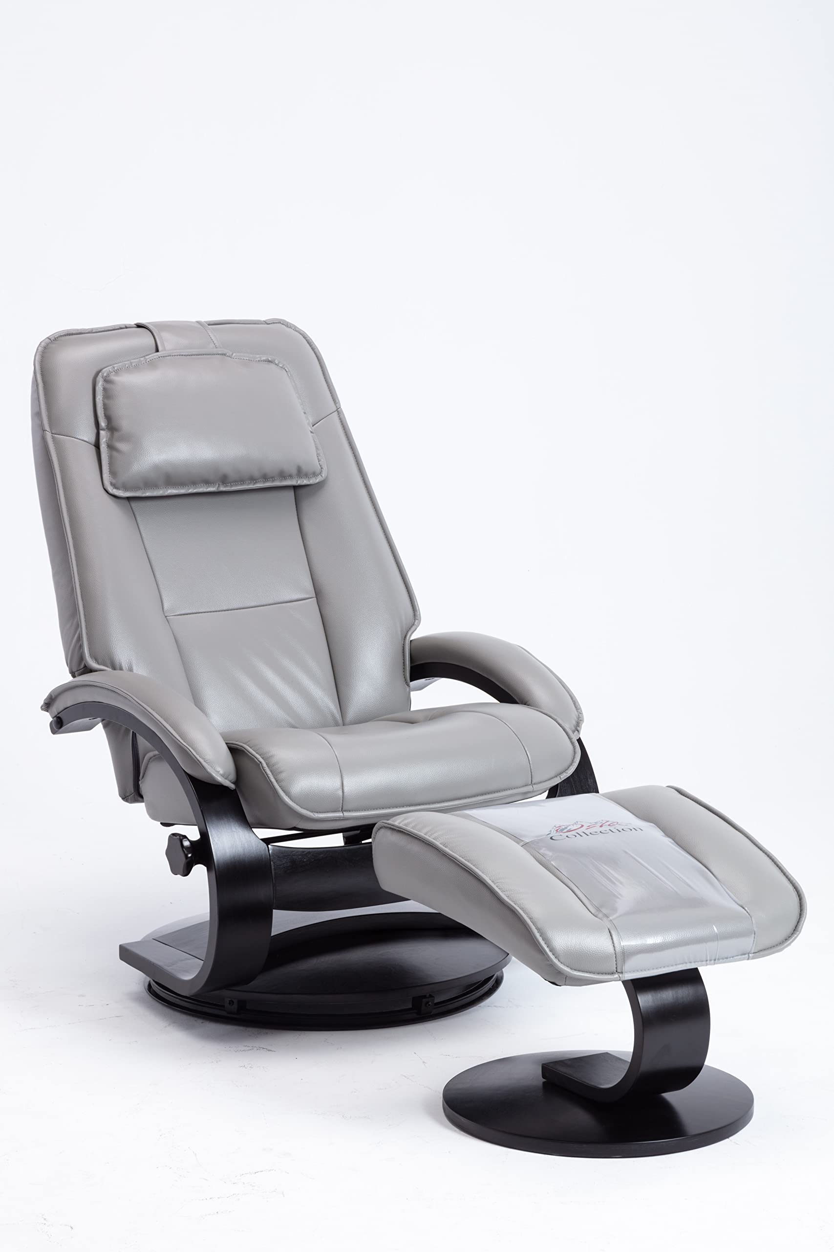 Oslo Collection Begern Manual Recliner, Grey