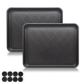 Small Boot Tray Shoe Matt Tray For Entryway Indoor, 2 Pack Wet Shoe Tray For Floor Protection,Plastic Boot Mat Tray W/Lip, Wet S