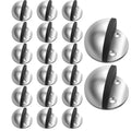Door Stops, Floor Door Stopper No Drill Stainless Steel Floor Mount Doorstops Adhesive Rubber Door Stopper For Bottom Of Door, B