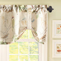 VOGOL Simple Rustic Style Tie Up Kitchen Valance Curtains Vivid Birds Design Rod Pocket Small Drapes for Bathroom, 1 Panel, 52 x