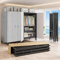 FKKPRVAX 49.12in Heavy Duty Foldable Portable Wardrobe Closet