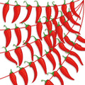 Weekgrat 5 Pcs Chili Pepper Banner 49 ft Chili Cook Off Pepper Garlands Birthday Decorations for Cinco De Mayo Mexican Fiesta Ha