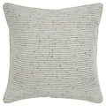 Rizzy Home Donny Osmond Stripe 20" X 20" Poly Pillow With Cotton Burlap Cover-Light Gray