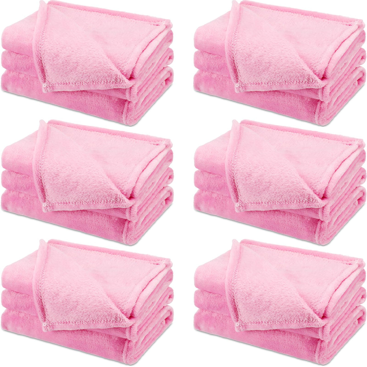 Smoothnovelty 6 Pcs Fleece Blankets For Girls Sleepover Party Soft Fuzzy Throw Blanket Warm Flannel Blanket For Teenager Spa Par
