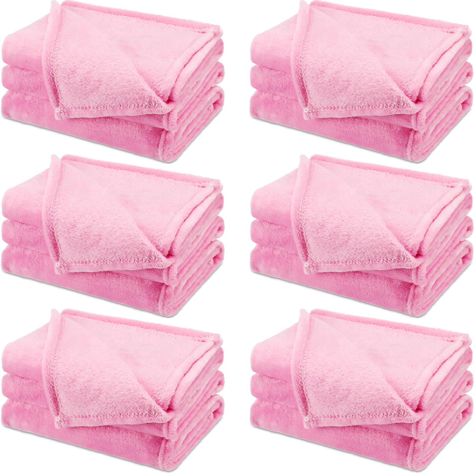 Smoothnovelty 6 Pcs Fleece Blankets For Girls Sleepover Party Soft Fuzzy Throw Blanket Warm Flannel Blanket For Teenager Spa Par