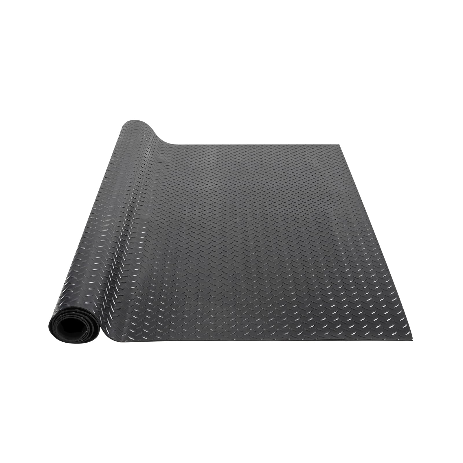 VEVOR Diamond-Plate Rubber Flooring Roll, 3 mm x 4 ft x 6 ft Garage Floor Mat, SBR Rubber Garage Flooring Roll, Easy to Clean, D