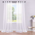 KOUFALL 120 Inch Curains Extra Long for High Ceiling Living Room Grommet 2 Panels Set Sheer Large Window Drapes for Tall Bedroom