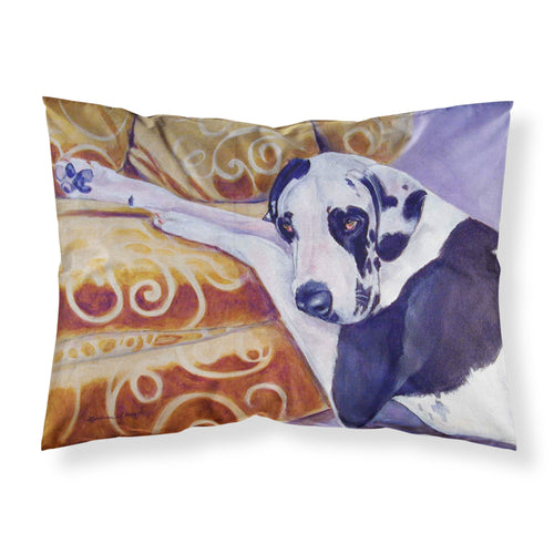 'Caroline'S Treasures 7162Pillowcase Harlequin Natural Great Dane Moisture Wicking Fabric Standard Pillowcase, Large, Multicolo