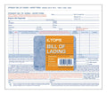 Tops Snap-Off Triplicate Bill Of Lading Short Form With Hazardous Material Info 50 Pack (3841),Blue; White,7 7/16 X 8 1/2