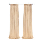 Richmark International Paloma Sheer Dual Header Curtain Panel 52 X 95 In Apricot