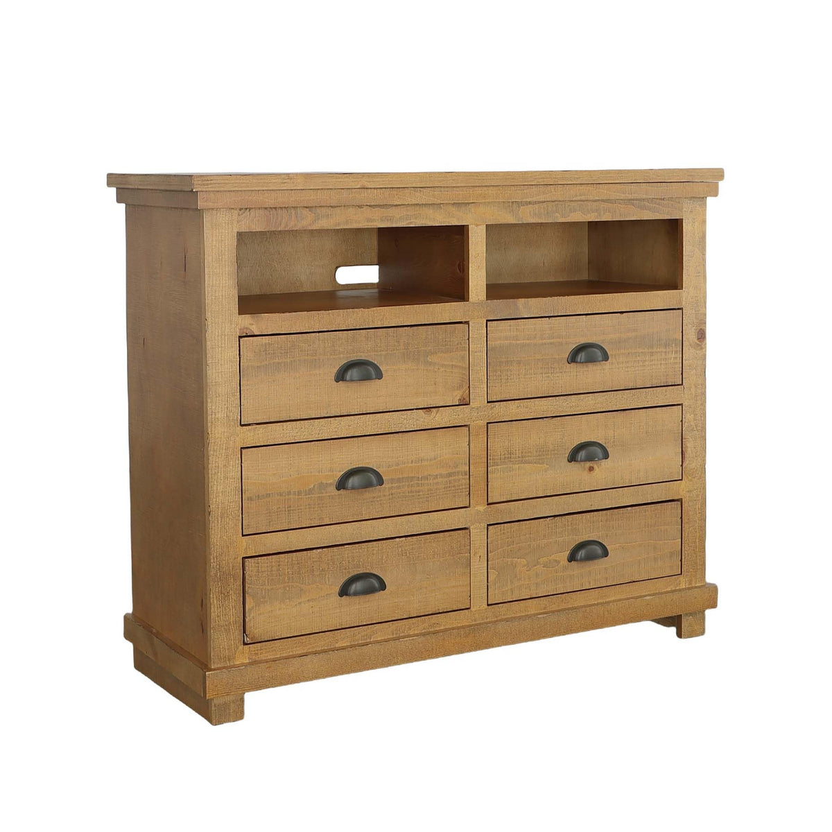 Progressive Furniture Willow Media Chest, Distressed Pine