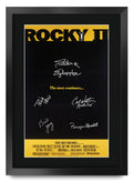 HWC Trading Rocky 2 Sylvester Stallone 16 x 12 inch Framed Gifts Printed Poster Signed Autograph Picture for Movie Memorabilia F