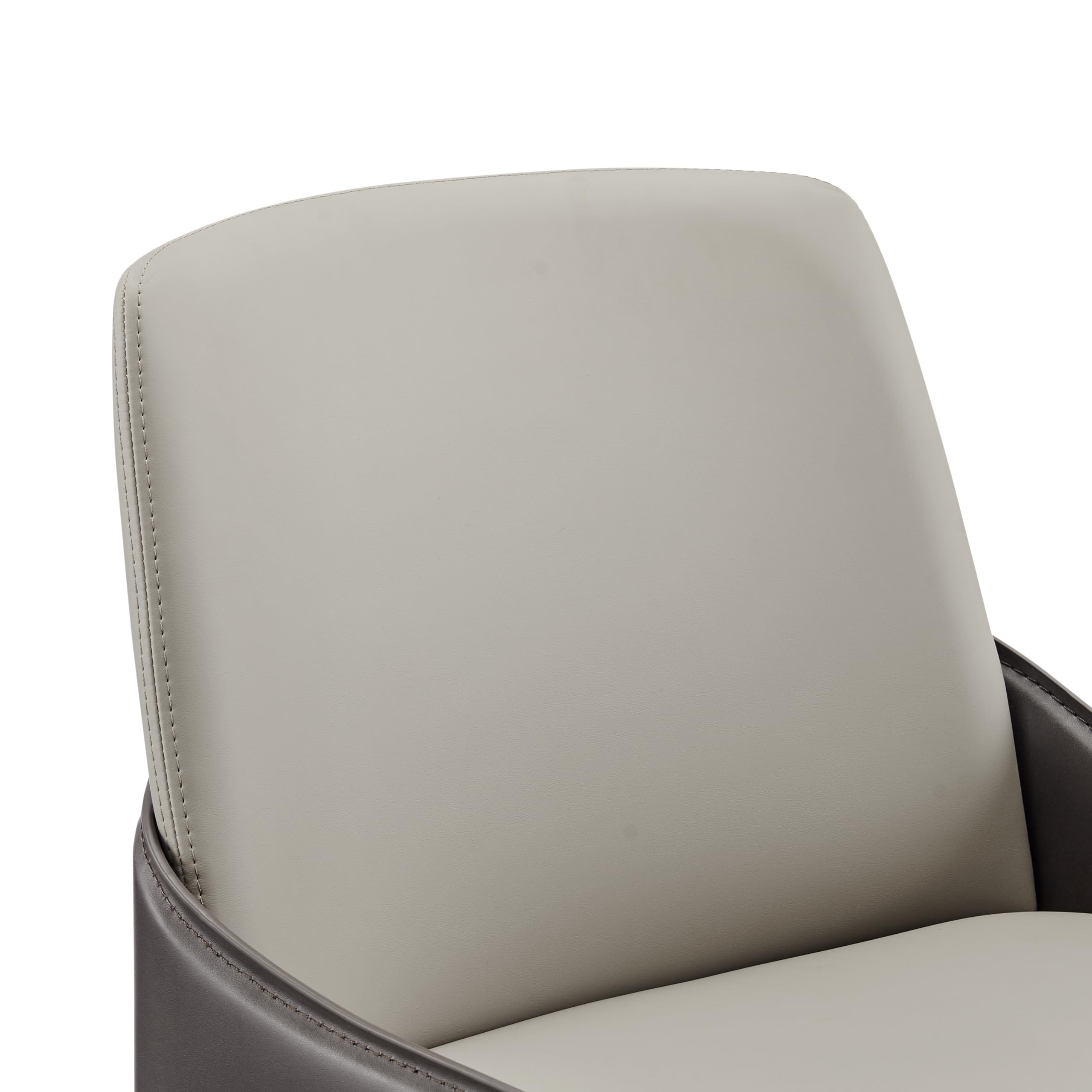 npd furniture and more Stella Dining Chair, Taupe/Dark Brown