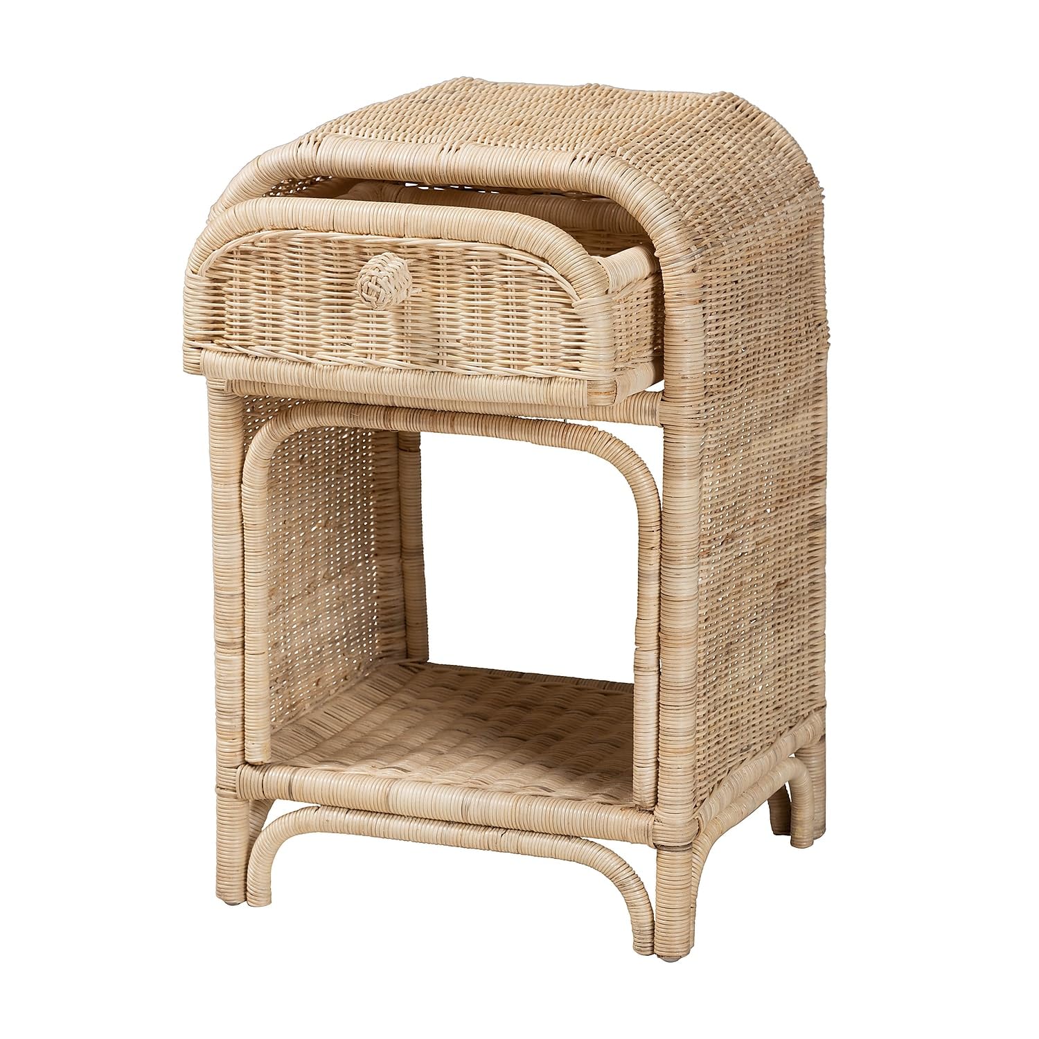 Baxton Studio Magni 18.1-inch W x 15.5-inch D Nightstand, Natural Brown (231-13154-HIT)